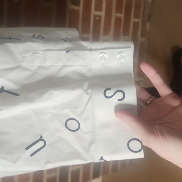 Chicos alphabet print button down, size XLarge (size 3) - Picture 4 of 7